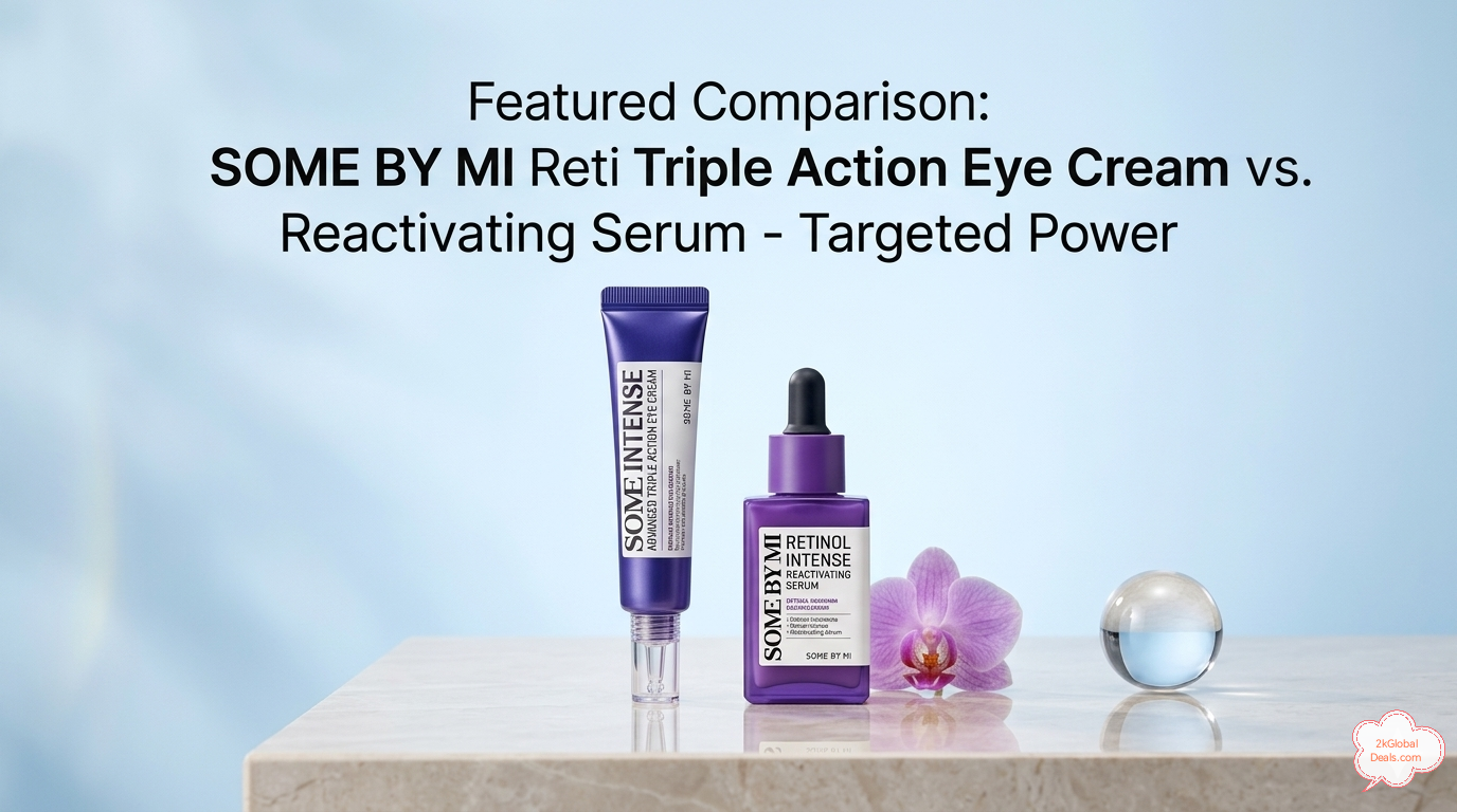 SOME BY MI Retinol Intense Advanced Triple Action Eye Cream vs Retinol Intense Reactivating Serum