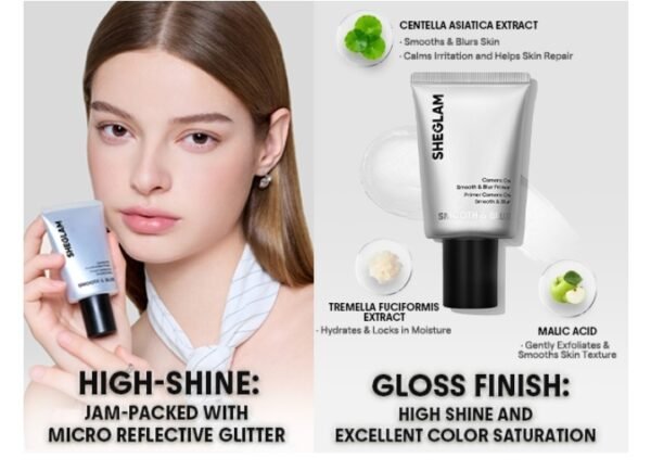 SHEGLAM Camera On Smooth & Blur Primer Mattifying Makeup Base Primer for Smoothing skin