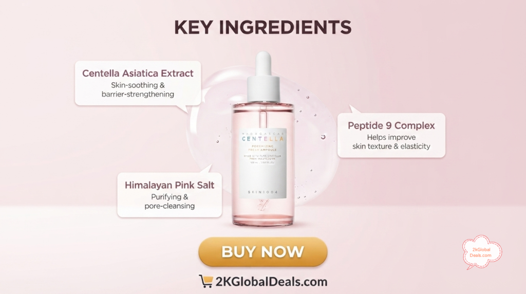 Centalla soothing pink serum 