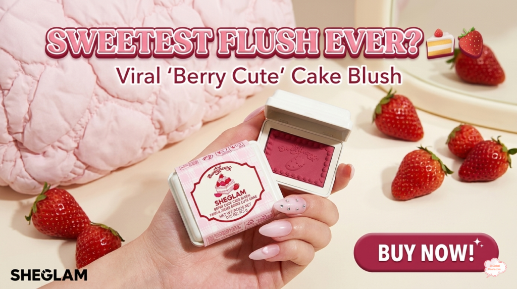 Berry Cute blush by sheglam 