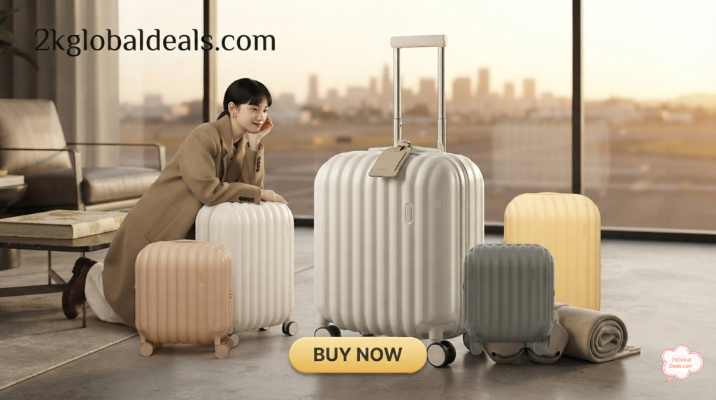Artrips Carry on white suitcase review 