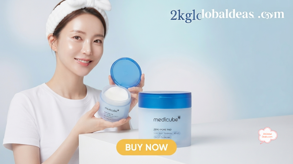 The blue Medicube skincare routine 