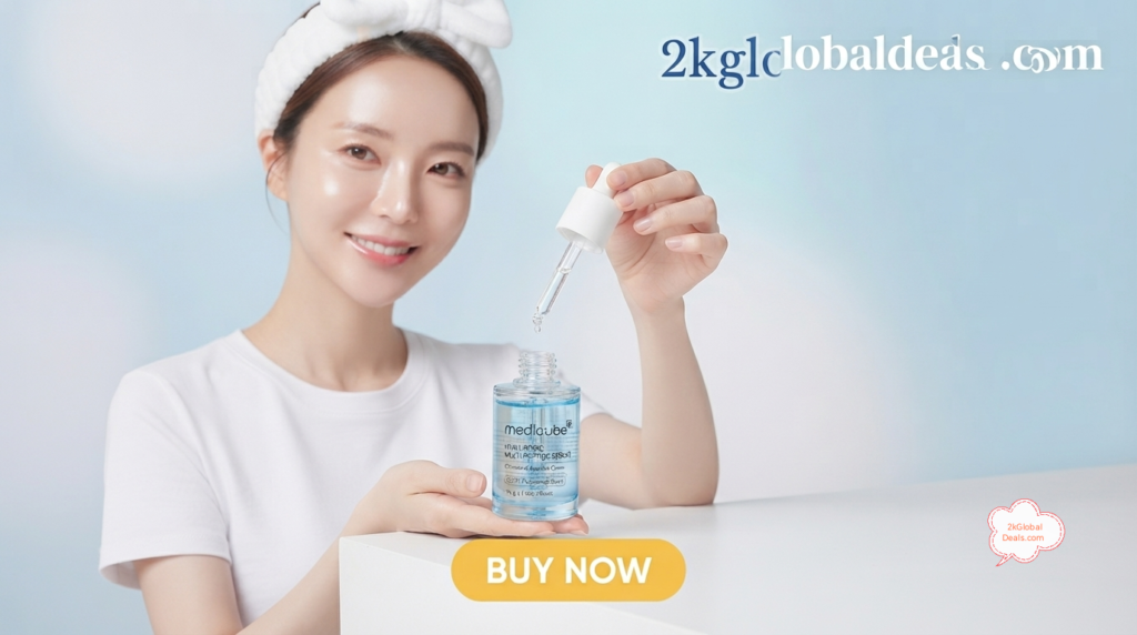 The blue Medicube skincare routine 